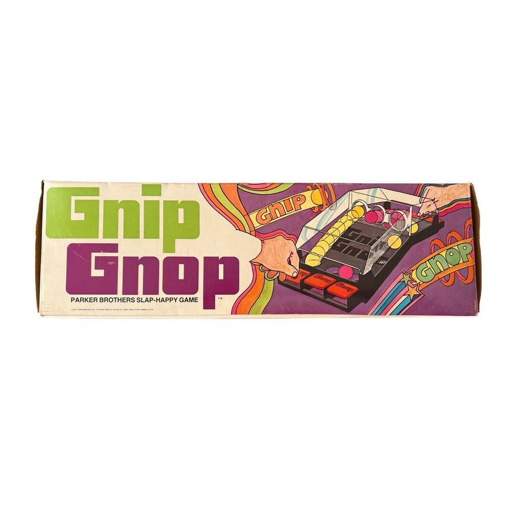 Gnip Gnop Slap-Happy Game Vintage 1971 Parker Brothers Original Box 2 Players - Picture 7 of 11